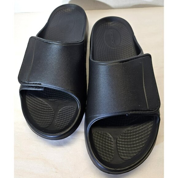 OOFOS Unisex Black Ooahh Sport Flex  slip-on Recovery Comfort Sandal Sz M12- W14 main image 5